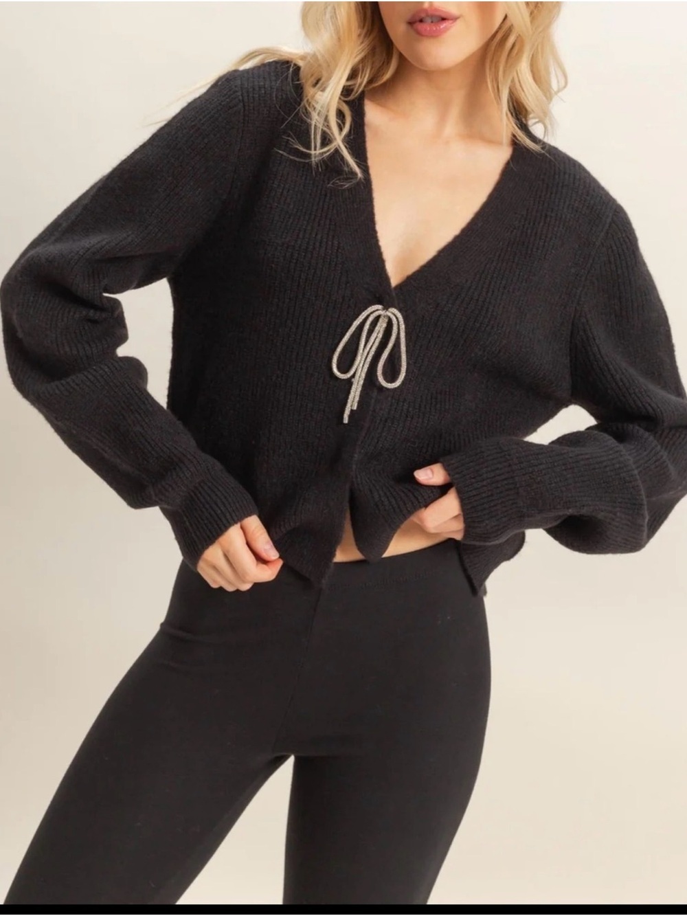 H&M DAZZLE ME CARDIGAN Crop Top - Picture 2 of 6